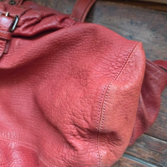 Stunning Jerome Dreyfuss Billy M Bag Goatskin brick red - Picture 8 of 16